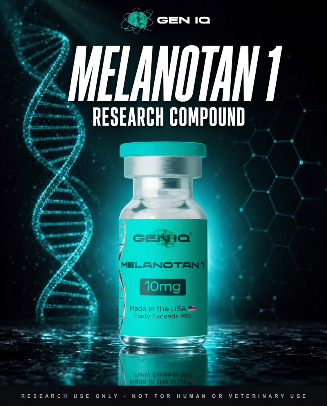 Melanotan 1 — 10mg — research-grade vial