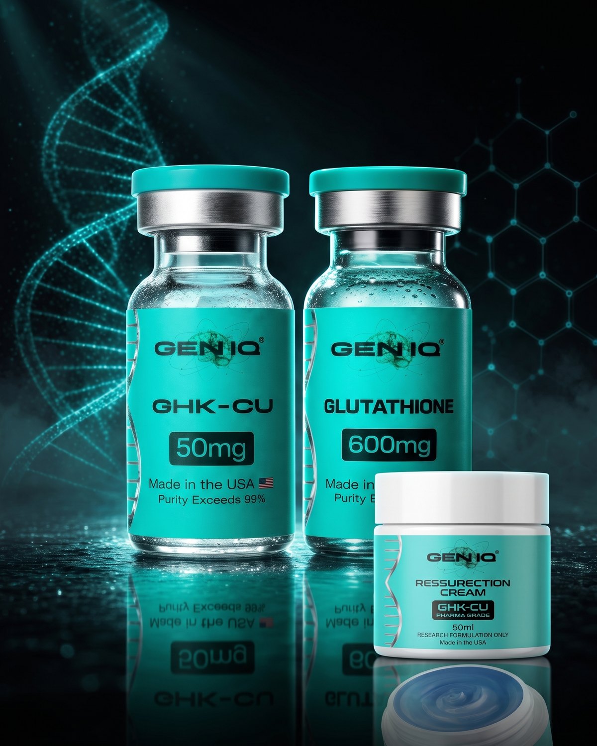 Aesthetics Stack — GHK-Cu, Glutathione, GHKCU / TALLOW Cream