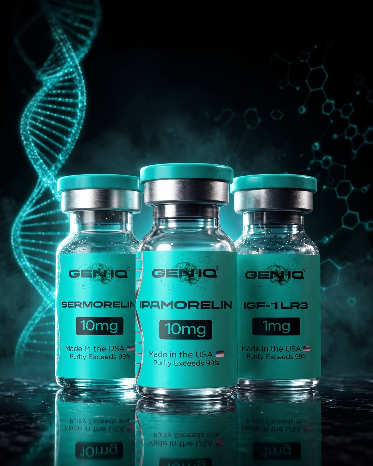 Performance Stack — Sermorelin — 10mg, Ipamorelin — 10mg, IGF-1 LR3 — 1mg